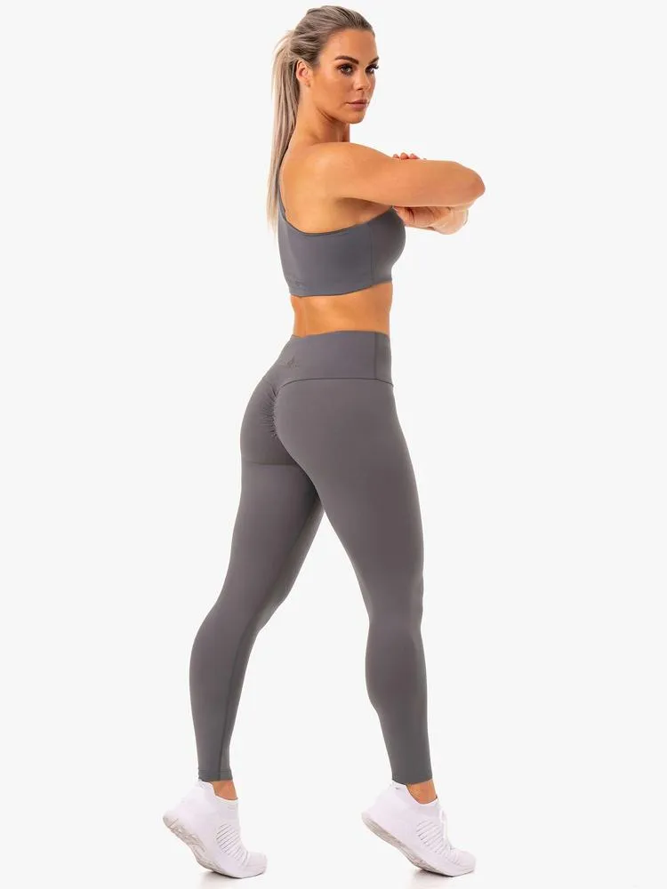 ADAPT HIGH WAISTED SCRUNCH LEGGINGS GREY