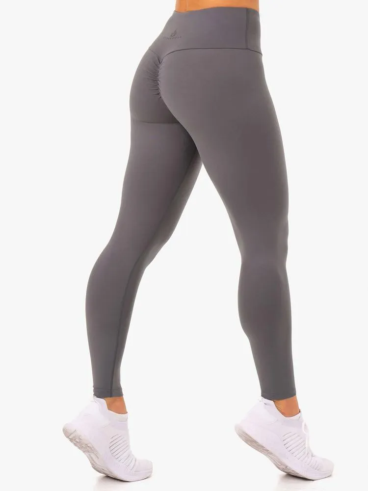 ADAPT HIGH WAISTED SCRUNCH LEGGINGS GREY