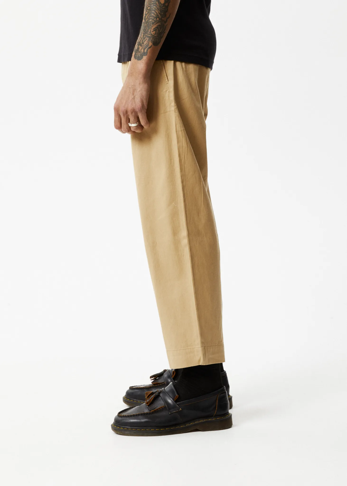 AFENDS Mens Mixed Business - Suit Pants - Tan