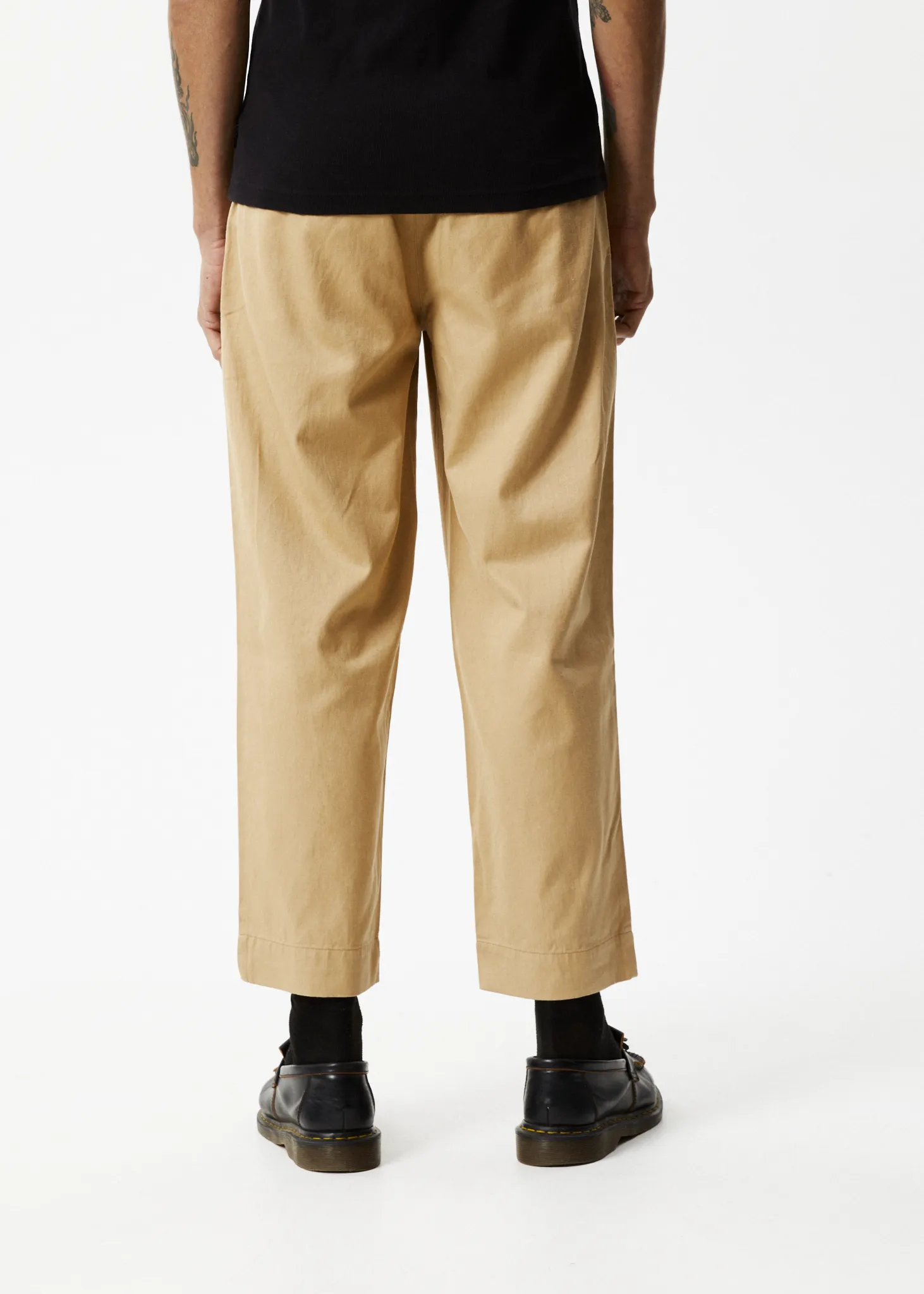 AFENDS Mens Mixed Business - Suit Pants - Tan