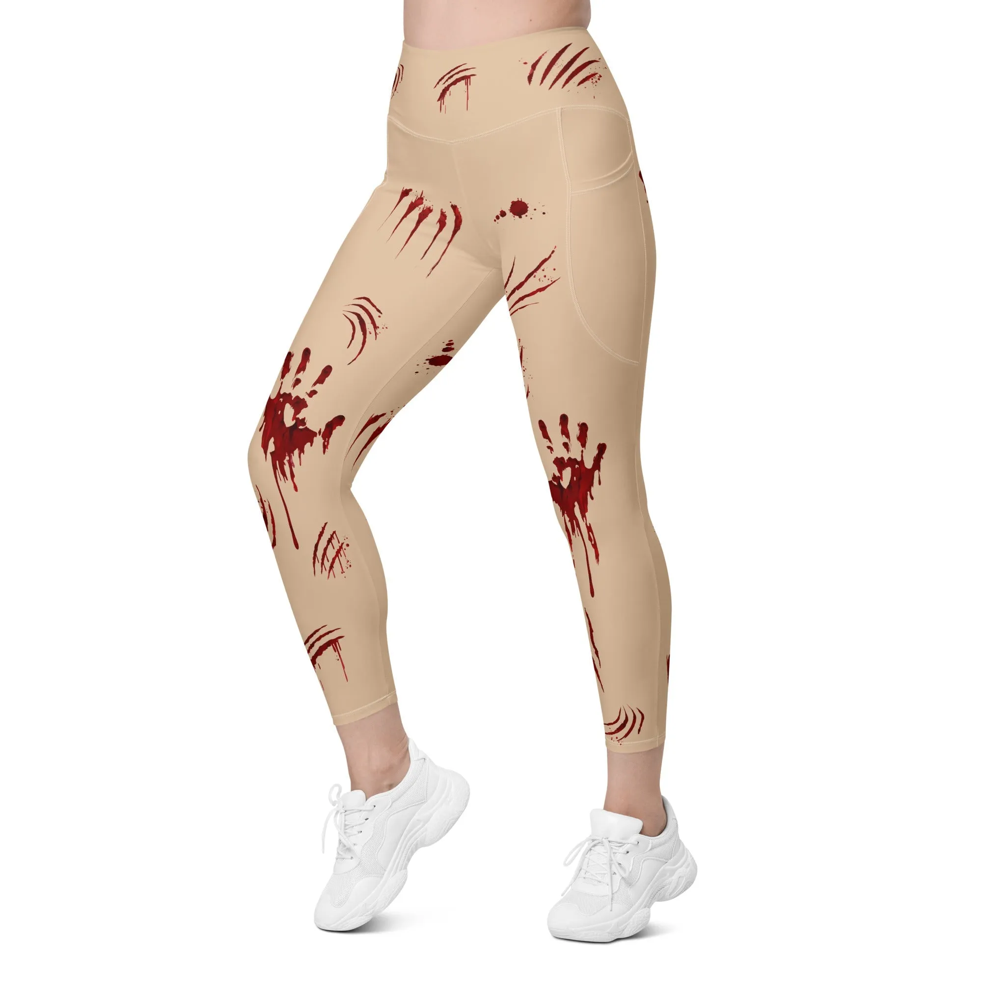 Bloody Halloween Leggings With Pockets