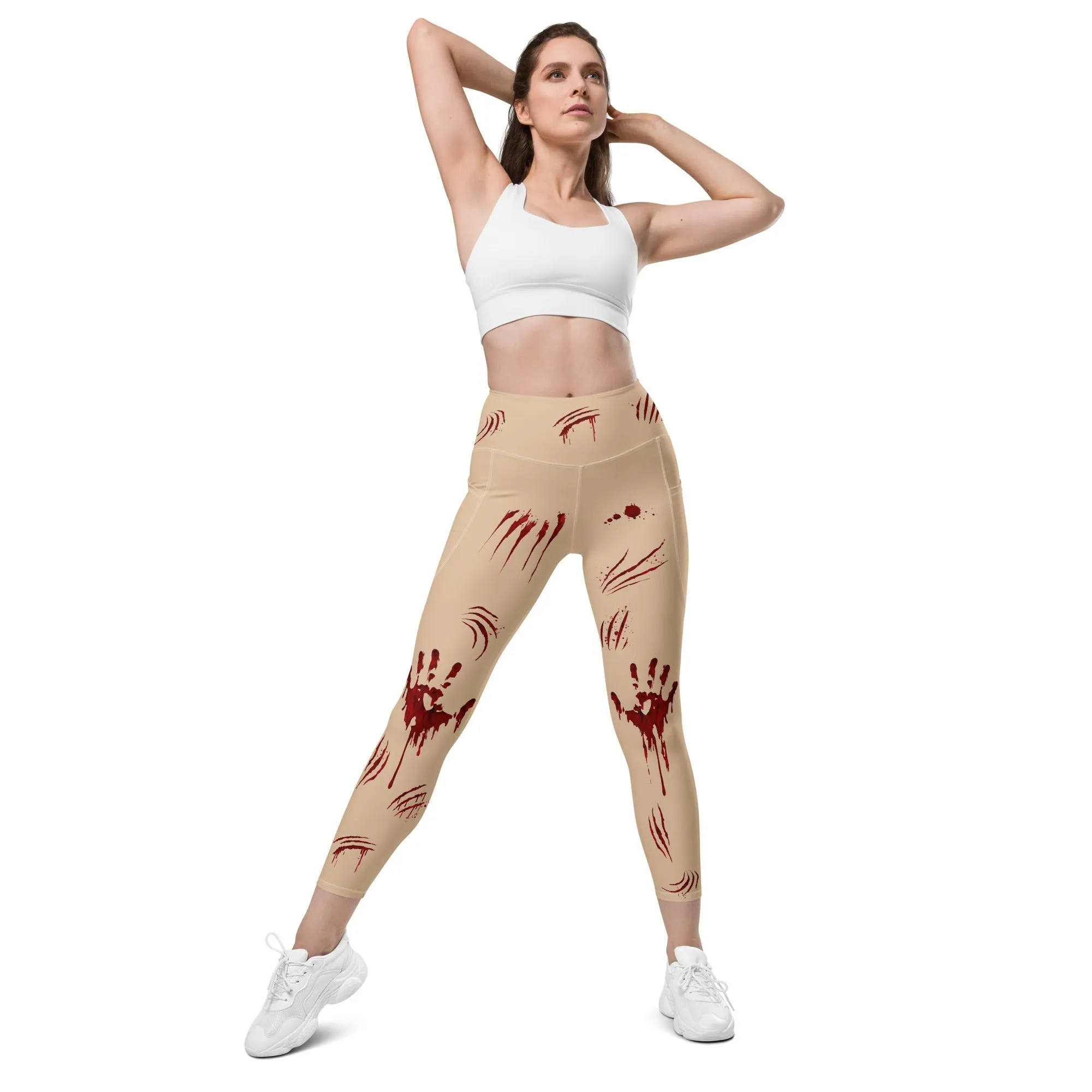 Bloody Halloween Leggings With Pockets