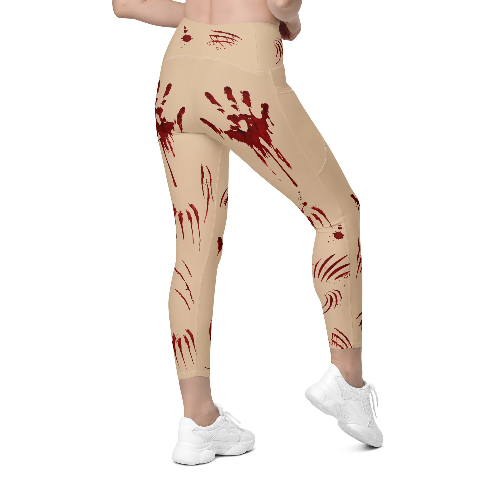 Bloody Halloween Leggings With Pockets