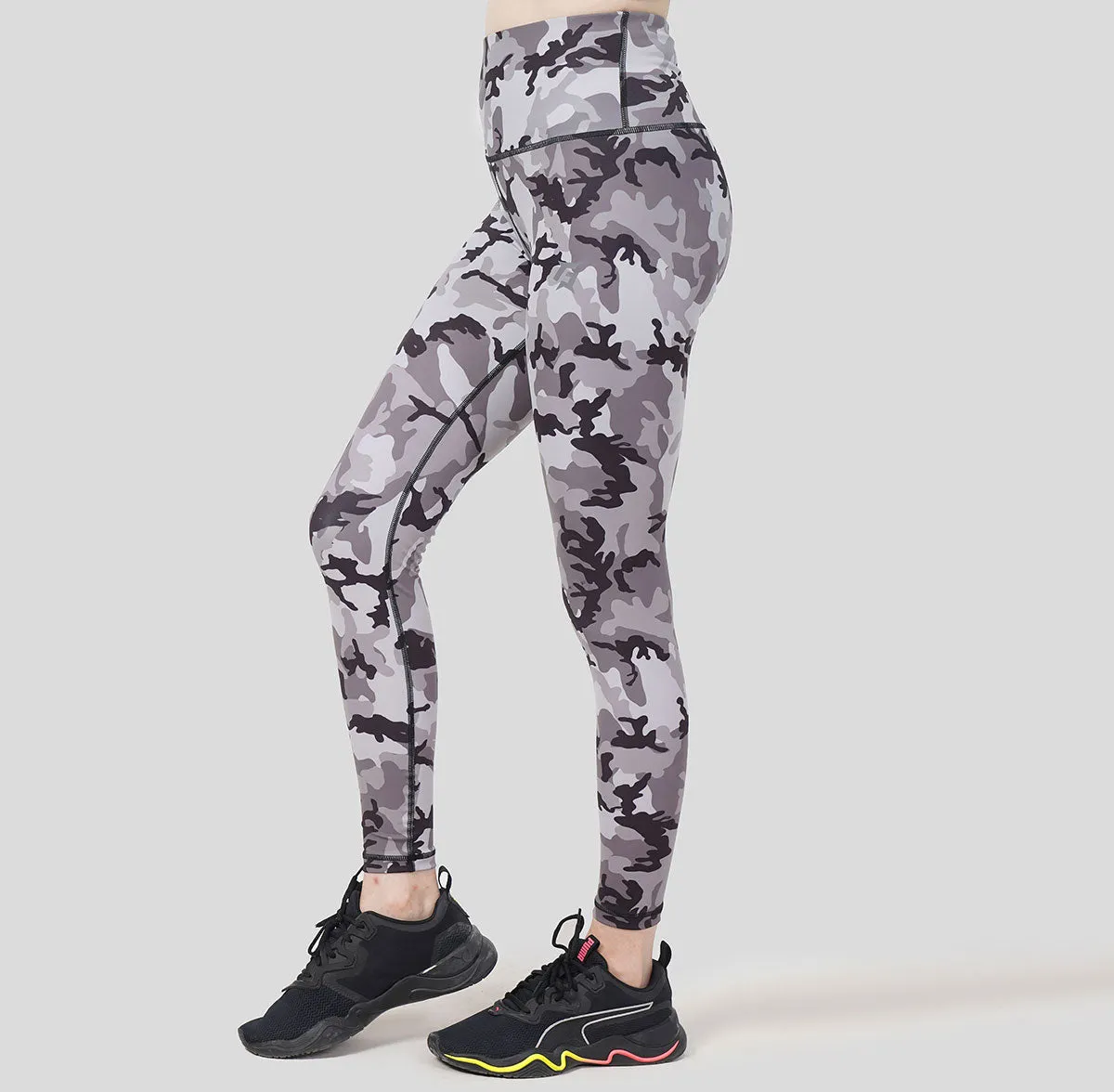 Compression Leggings (Grey Camo)