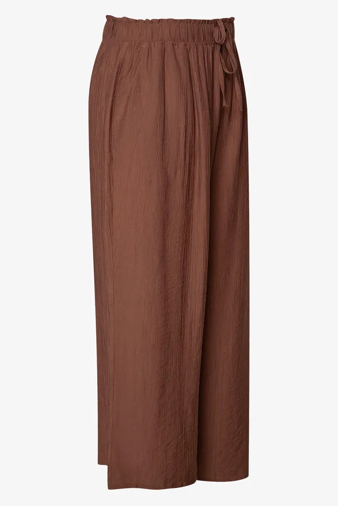 Crinkle Pants Brown