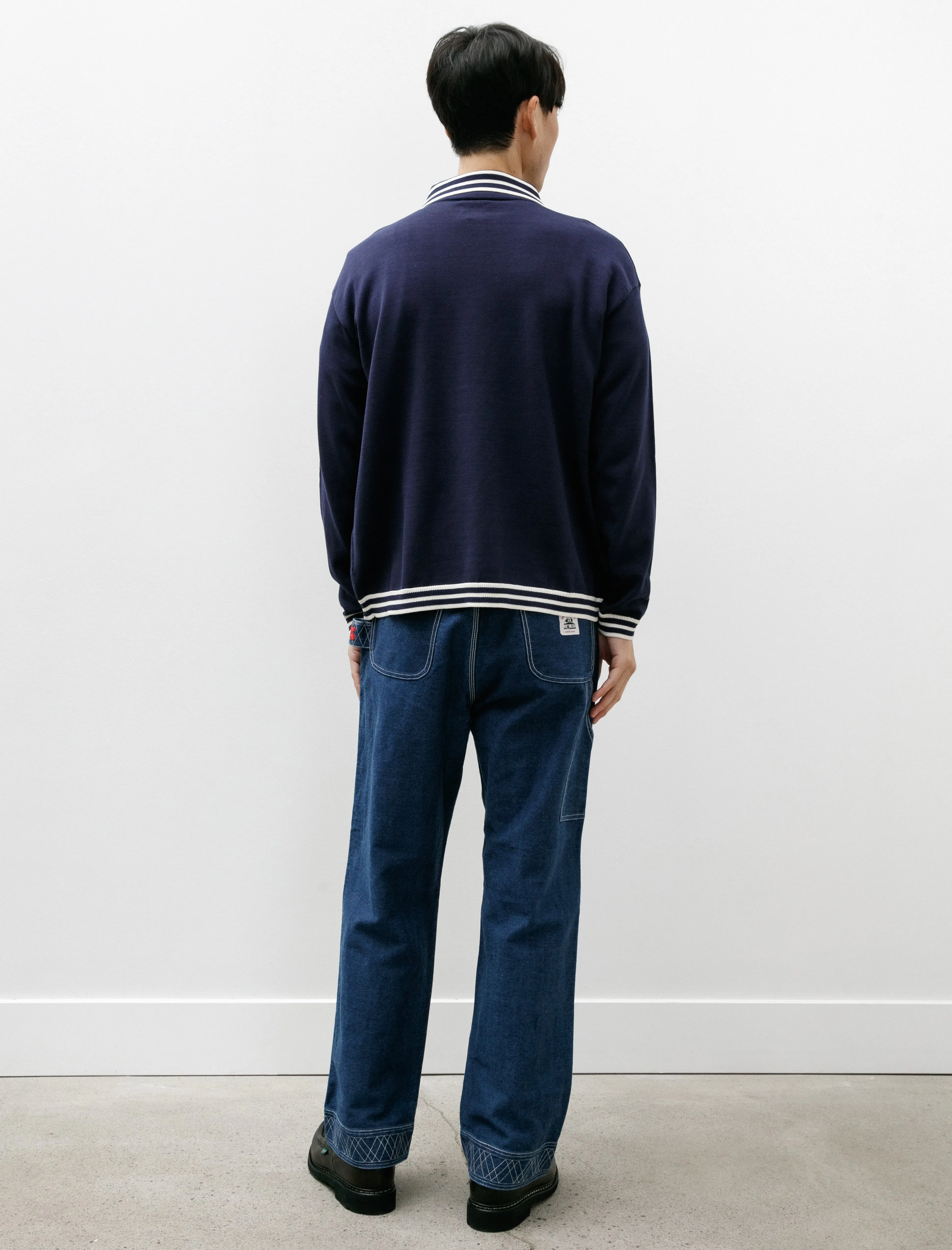 Embroidered Denim Knolly Brook Trousers Indigo