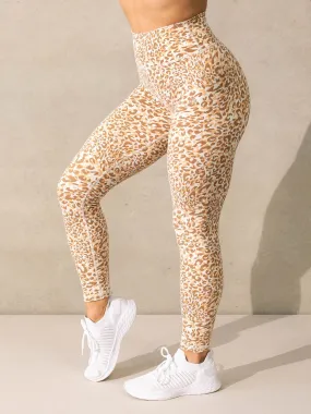 Empower High Waisted Leggings - Vanilla Leopard