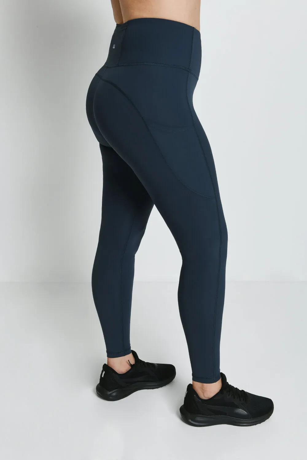 Energise High Waisted Gym Leggings - Thunder Blue