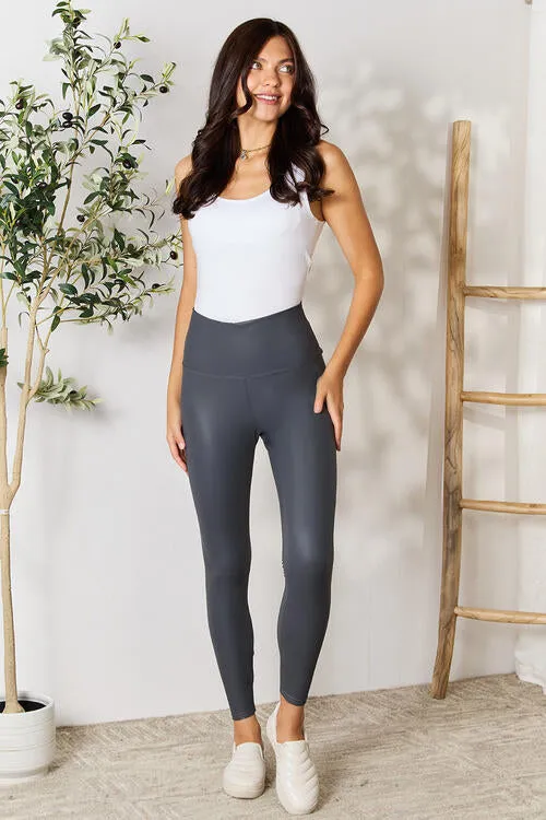 Full Size Wide Waistband High Waist Leggings