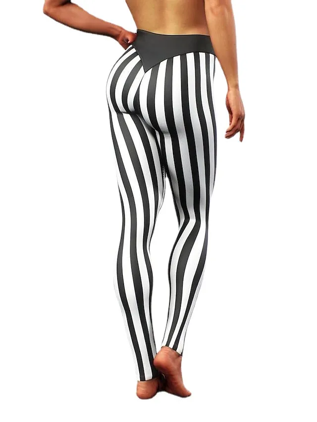 Girls Athleisure Yoga Stripe Trend Pants