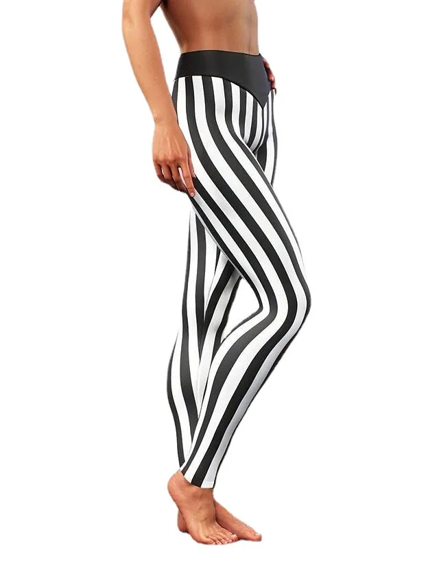 Girls Athleisure Yoga Stripe Trend Pants