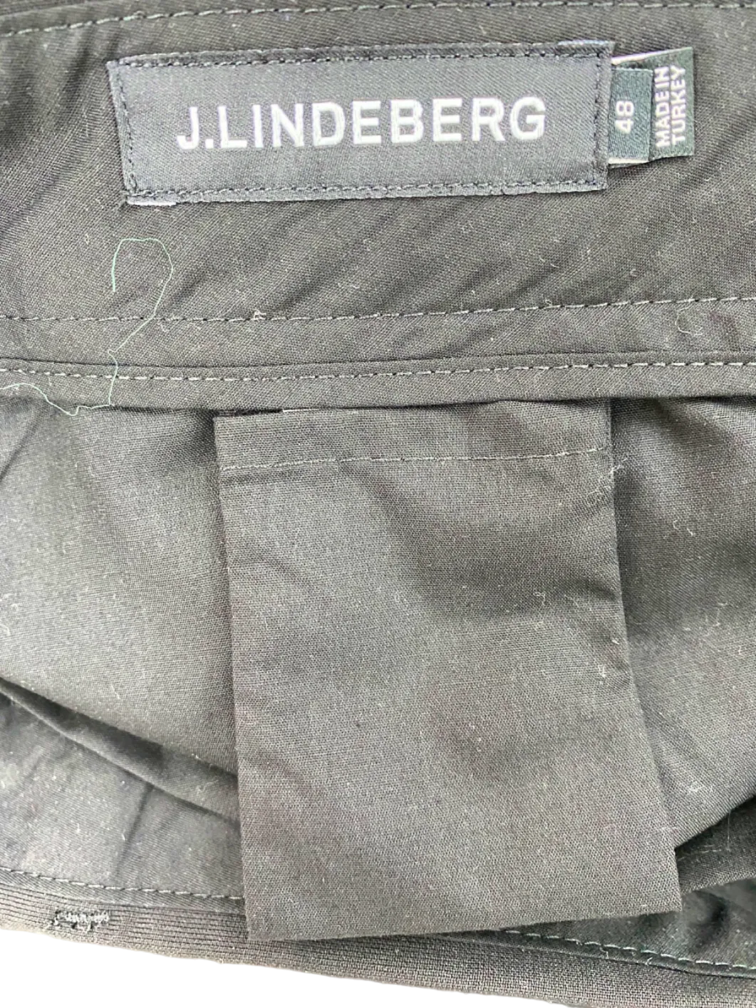 J.Lindeberg Black Haj Wool-Blend Summer Pants UK W32