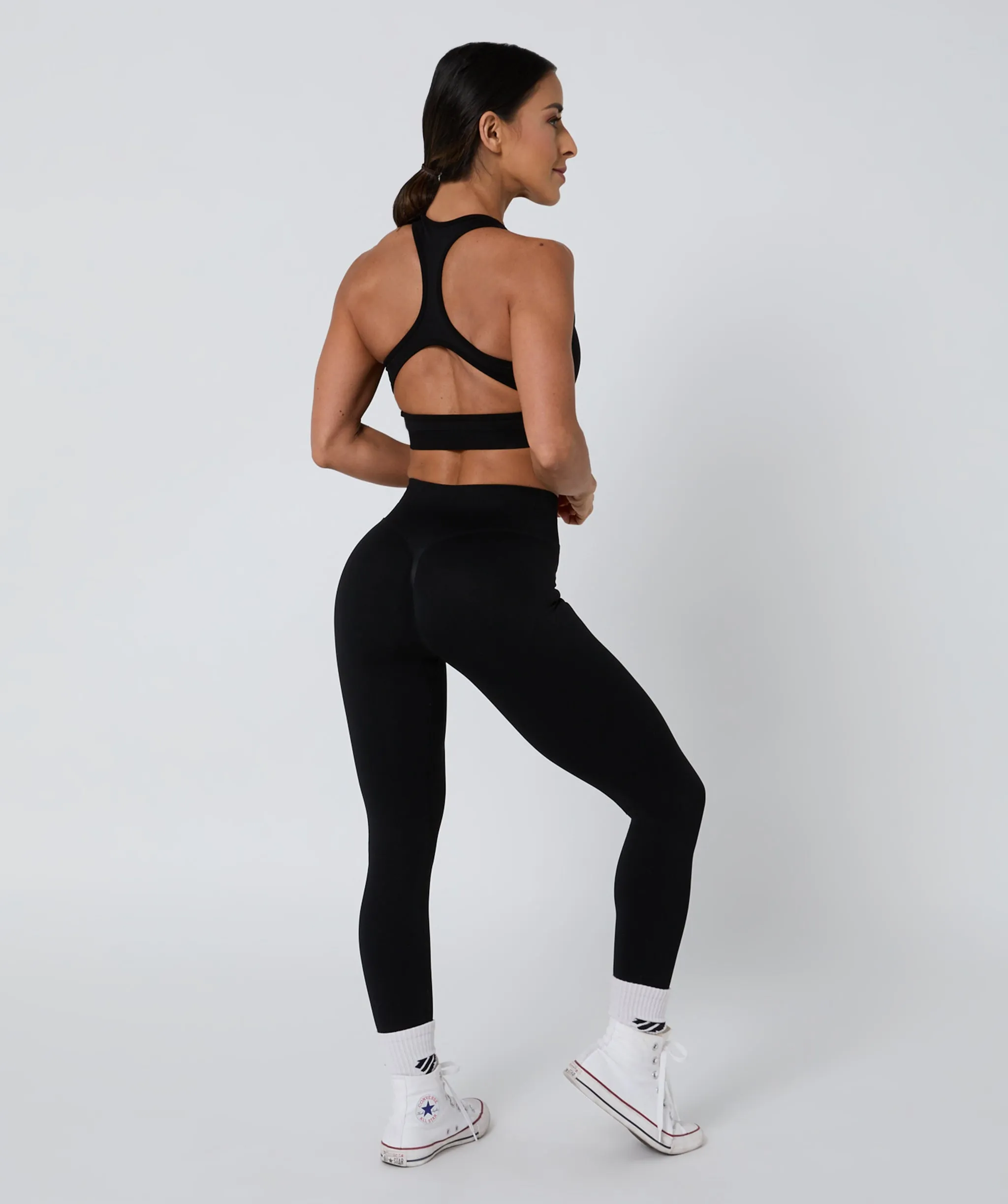 Luscious Seamless Full Length Leggings Black