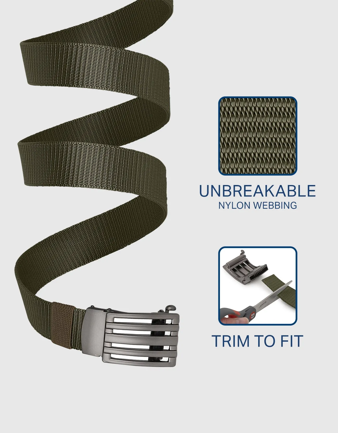 Mens Tactical Ratchet Golf Belt