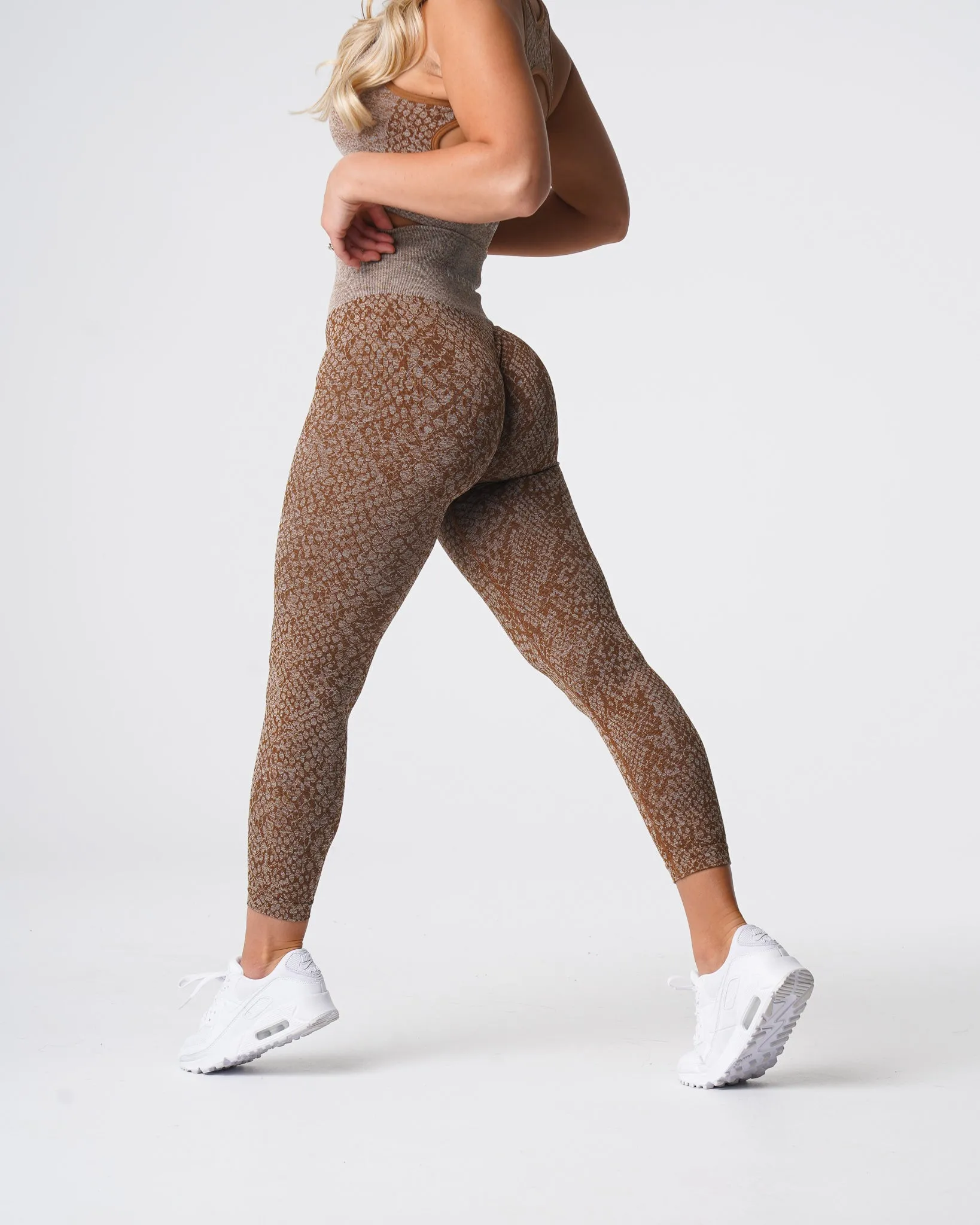 Mocha Snakeskin Seamless Leggings