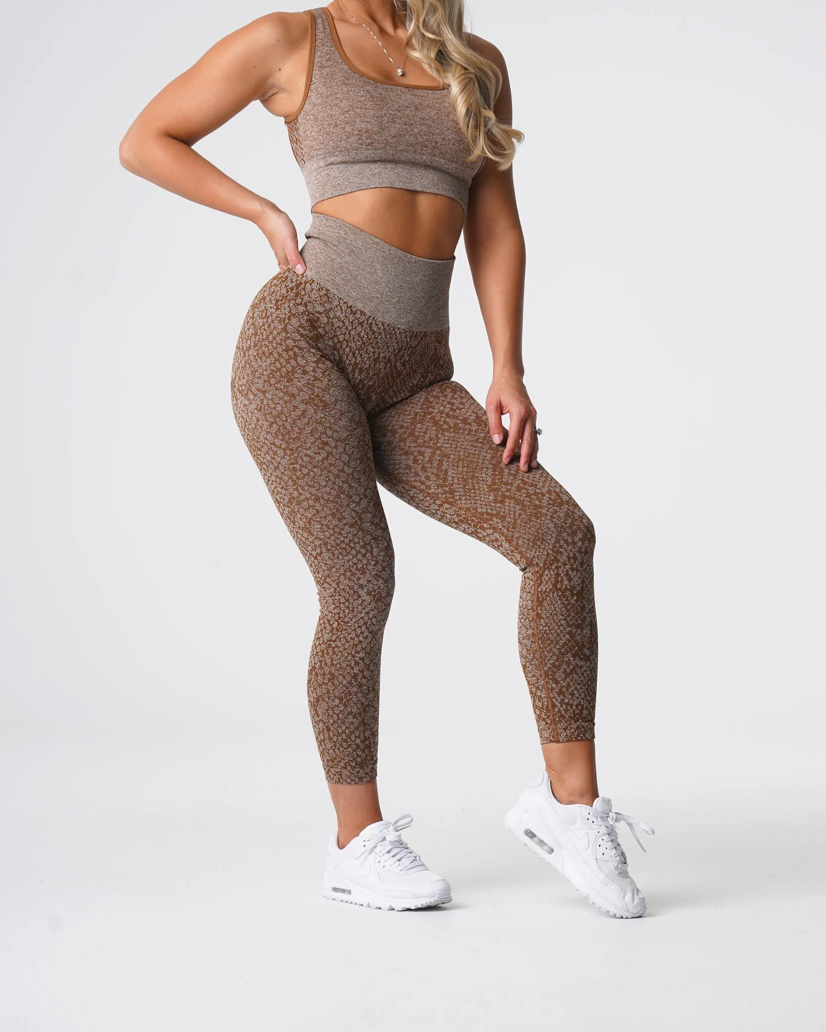 Mocha Snakeskin Seamless Leggings