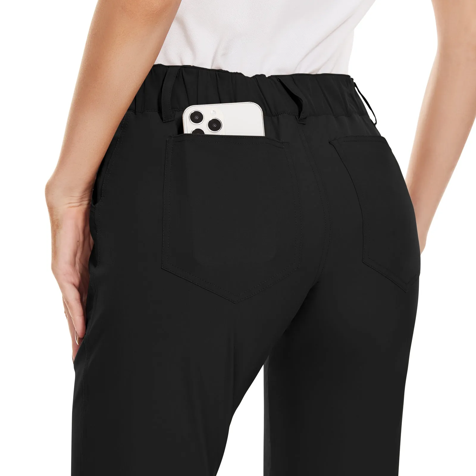 MOTEEPI Women's Lightweight Stretchy Work Hiking  Golf Pants