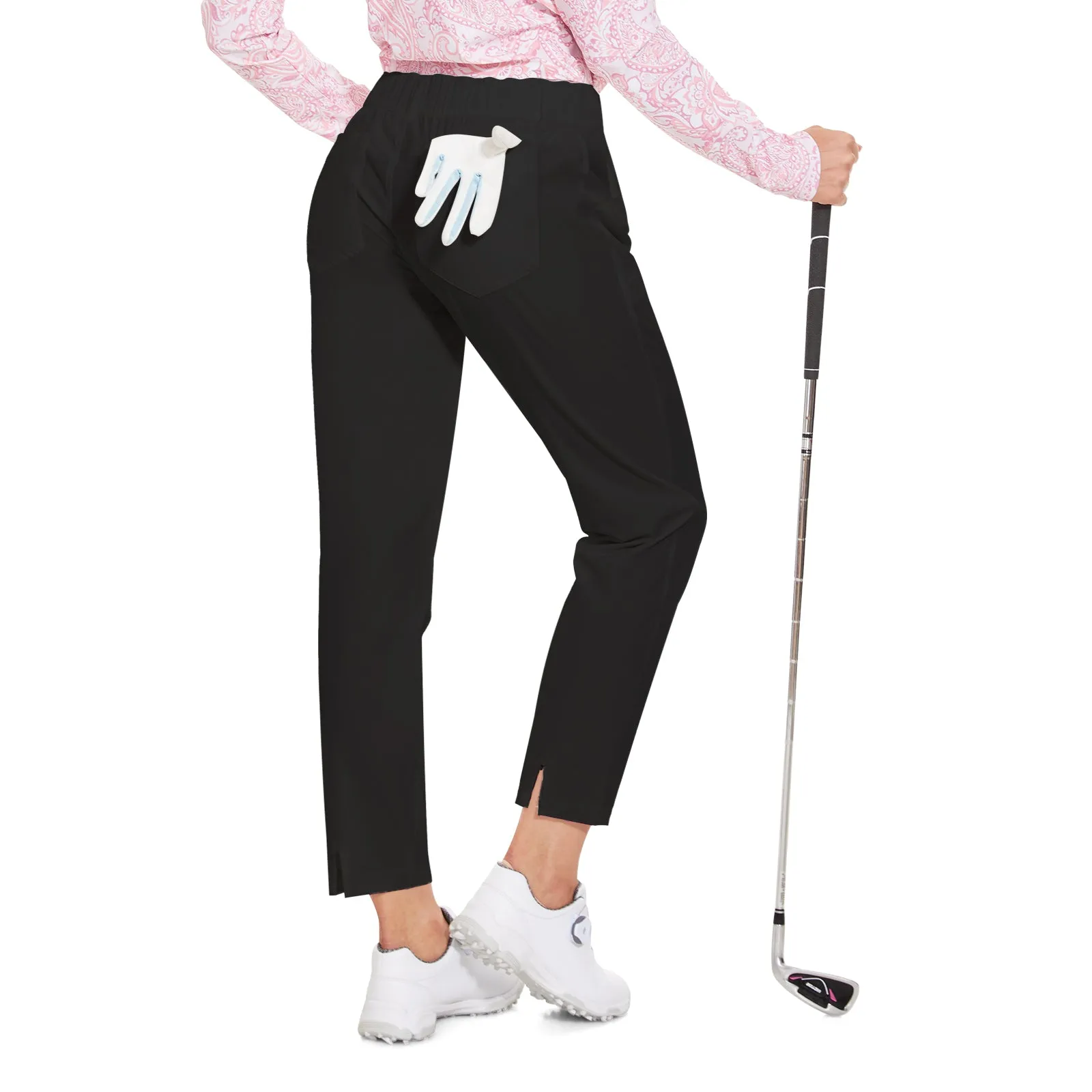 MOTEEPI Women's Lightweight Stretchy Work Hiking  Golf Pants