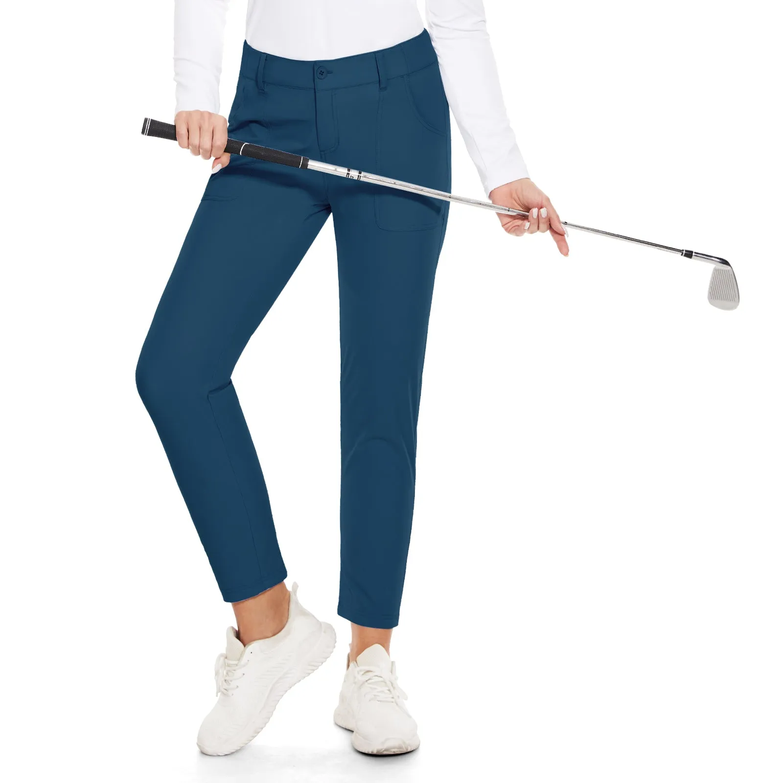 MOTEEPI Women's Lightweight Stretchy Work Hiking  Golf Pants