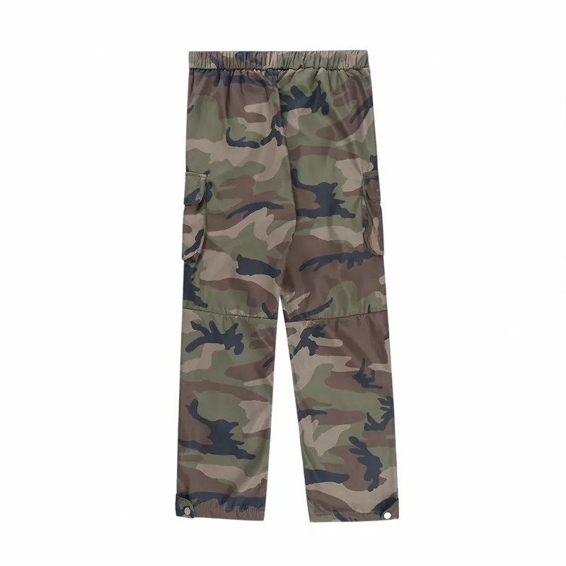 N923 Drawstring Camo Jacket & Cargo Pants Set