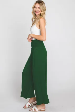 Olive Plus Smocked Wide Leg Pants