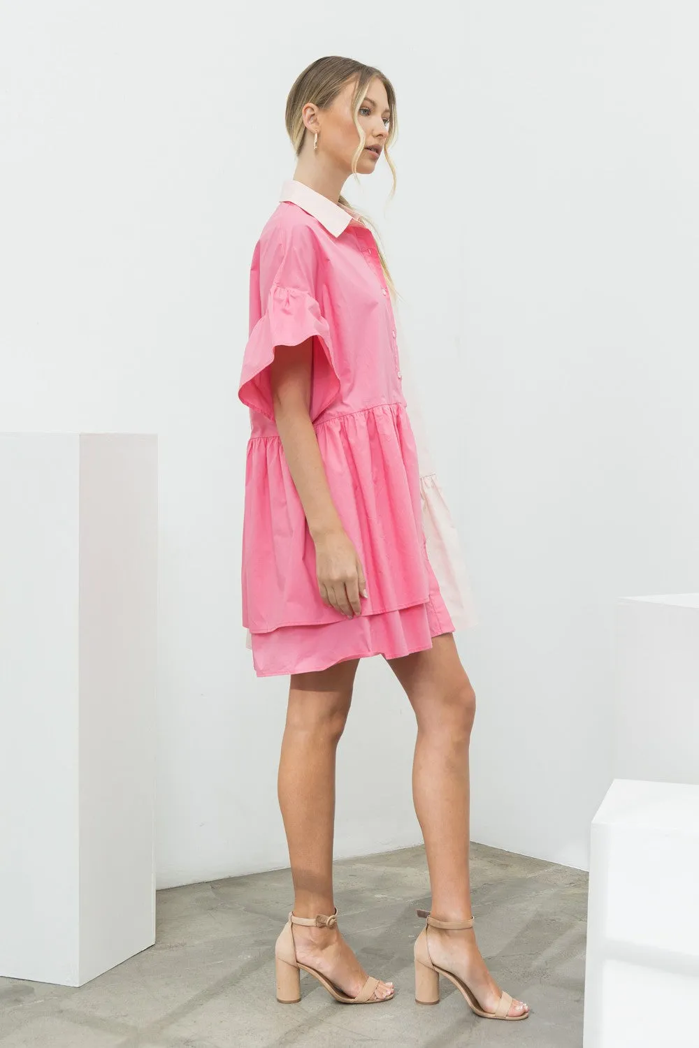 Pink Relaxed Fit Dress