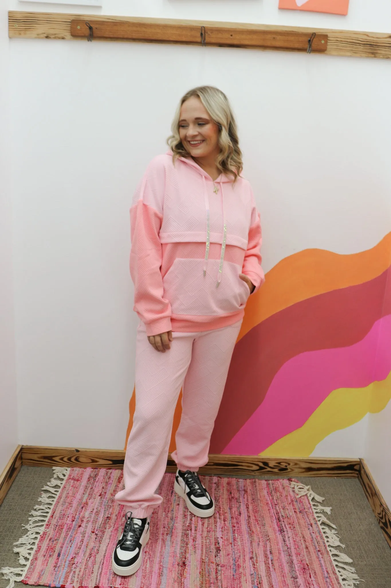 Pinky Promise Quilted Jogger Pants