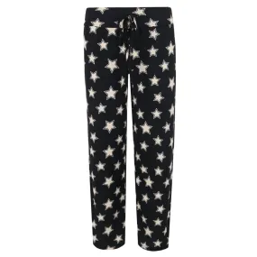 PJ Couture Women's Ribbed Patterned Open Bottom Lounge Pants