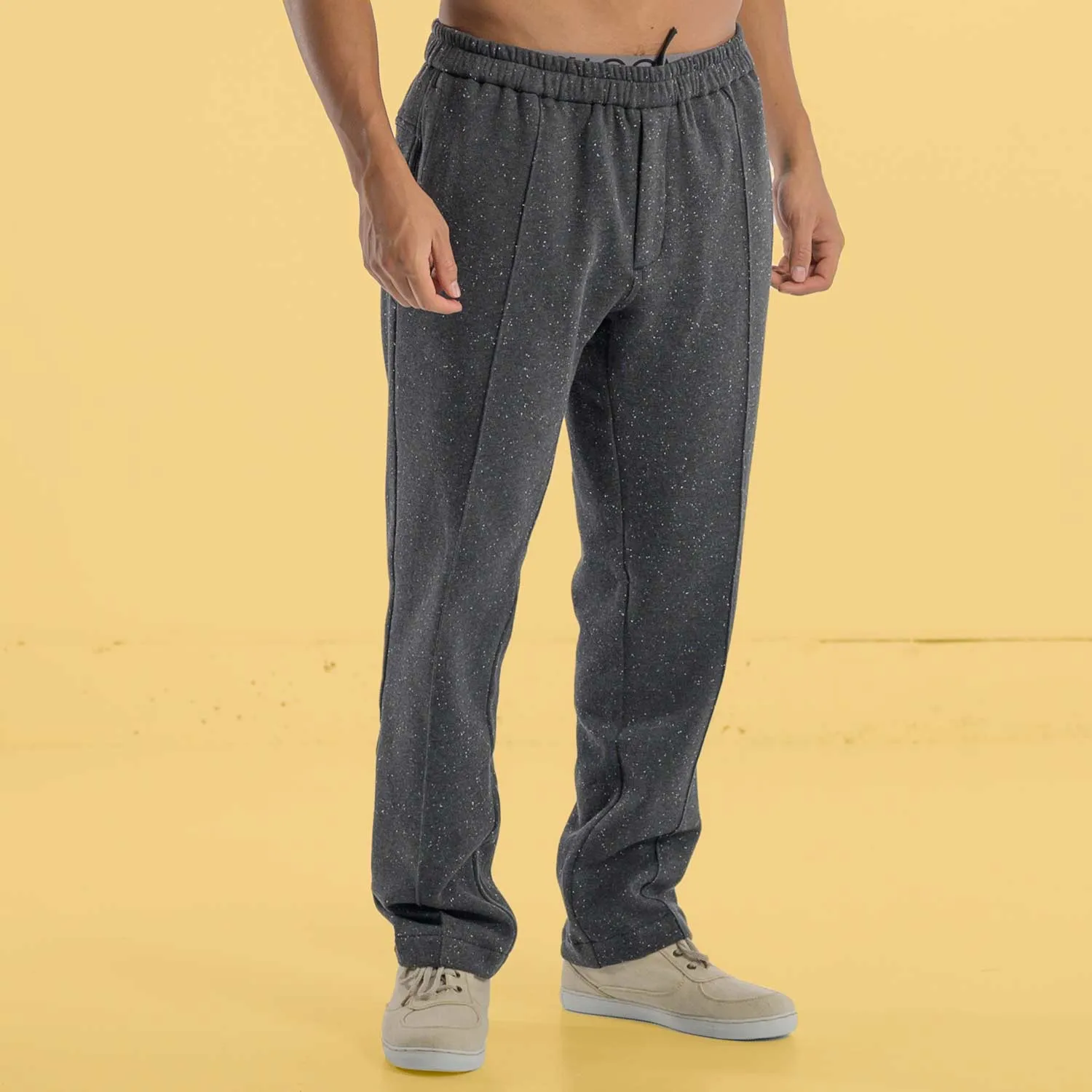 REDMOND 100% Organic Cotton Fleece Flex Waist Jogger Pants (Plastic-Free, Metal Zippers, Coconut Buttons)