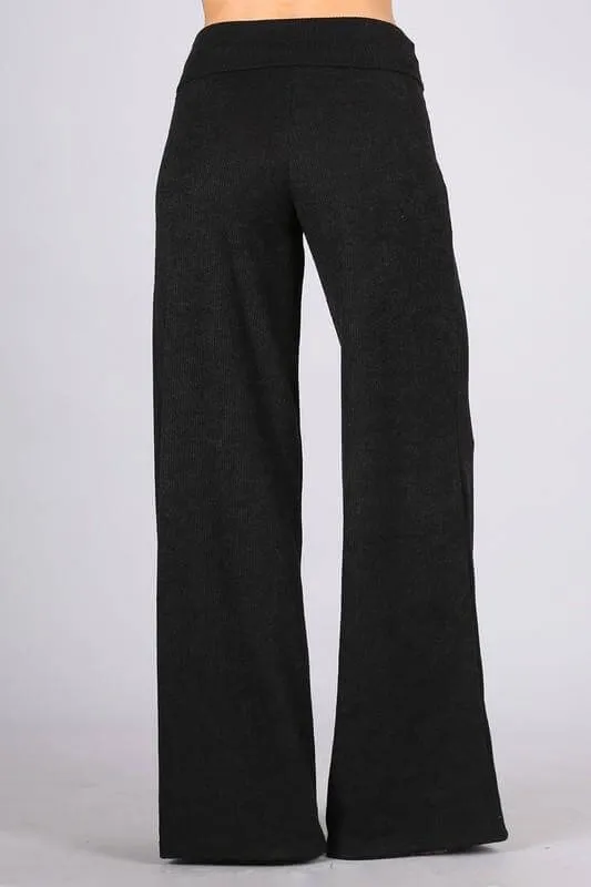 Sleek Hacci Mélange Sweater Knit Pants Made in USA CLEARANCE FINAL SALE