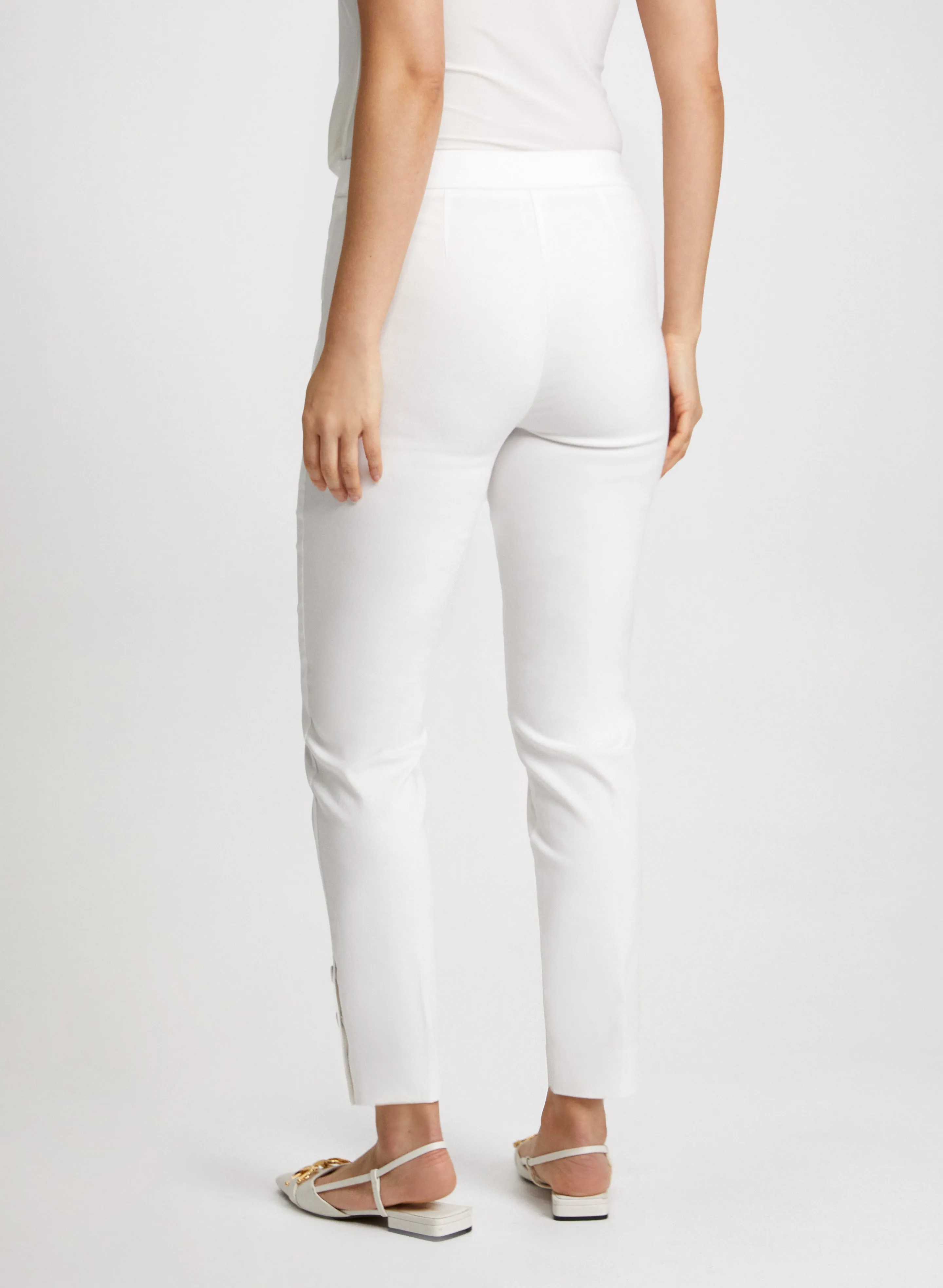 Slim Pull-On Ankle Pants