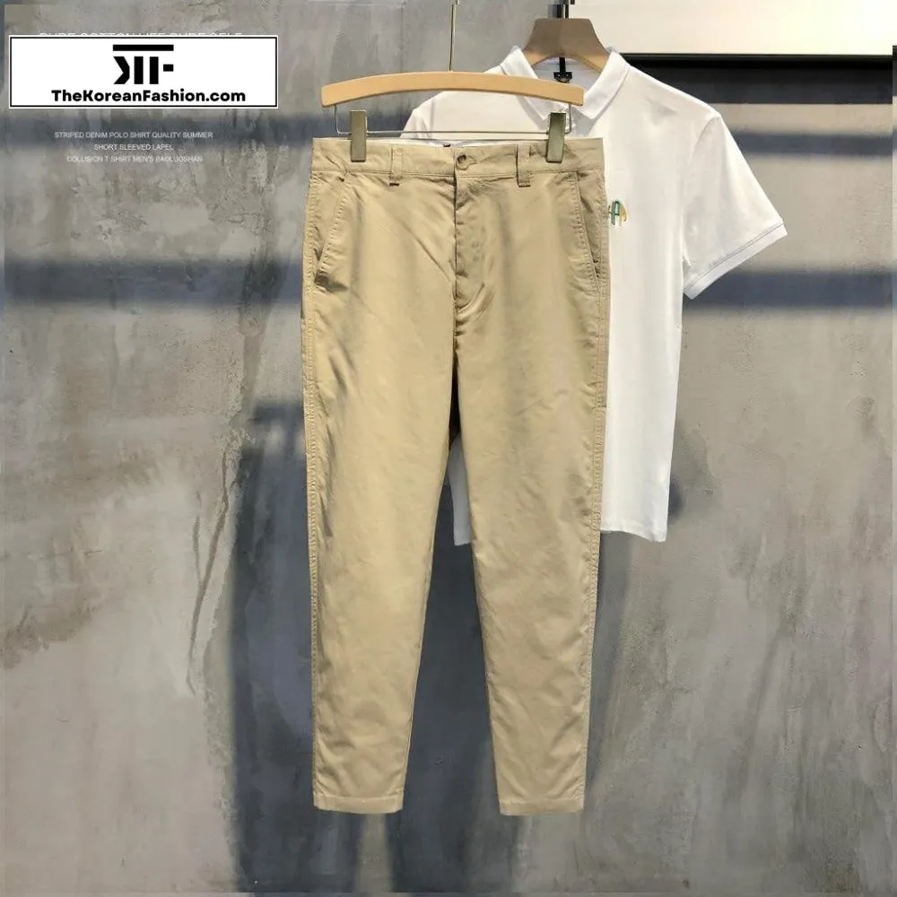 Summer Breathable Cotton Casual Pants