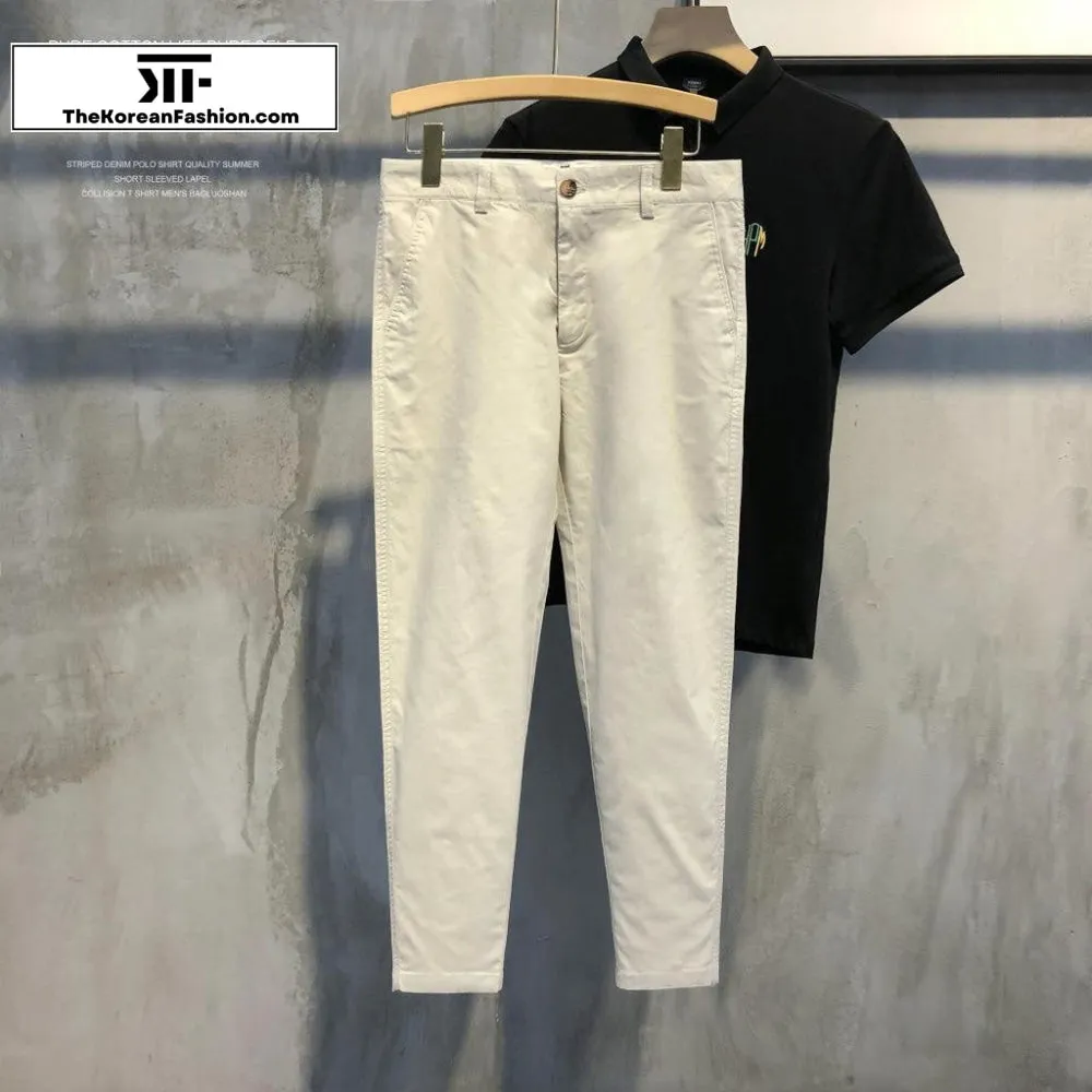 Summer Breathable Cotton Casual Pants