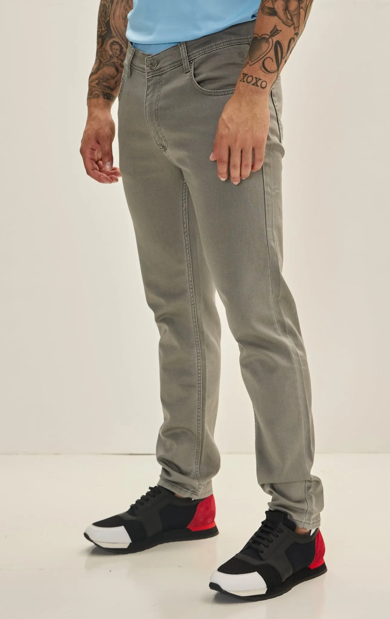 Super Soft 5-pocket Style Pants - Grey