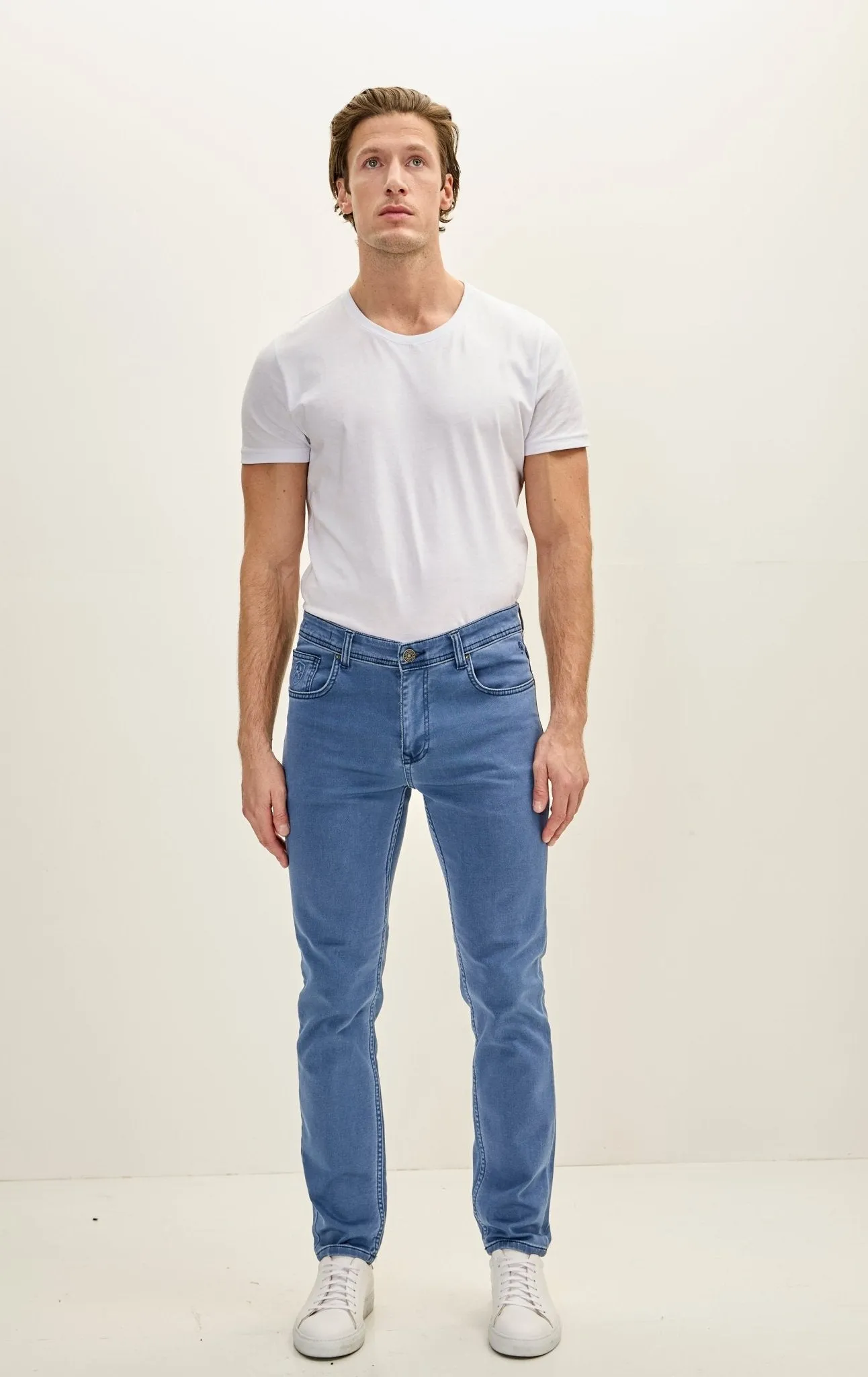 Super Soft 5-pocket Style Pants - Indigo