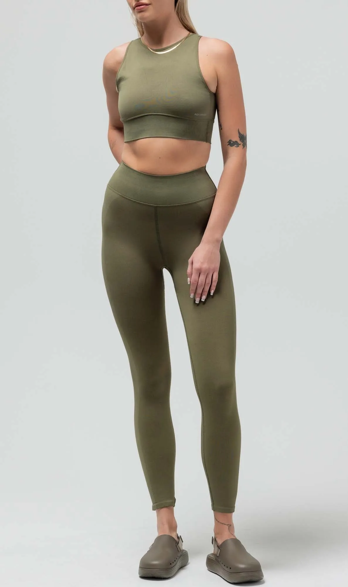 THE COMPRESSION LEGGING W/FUSED WAIST BAND