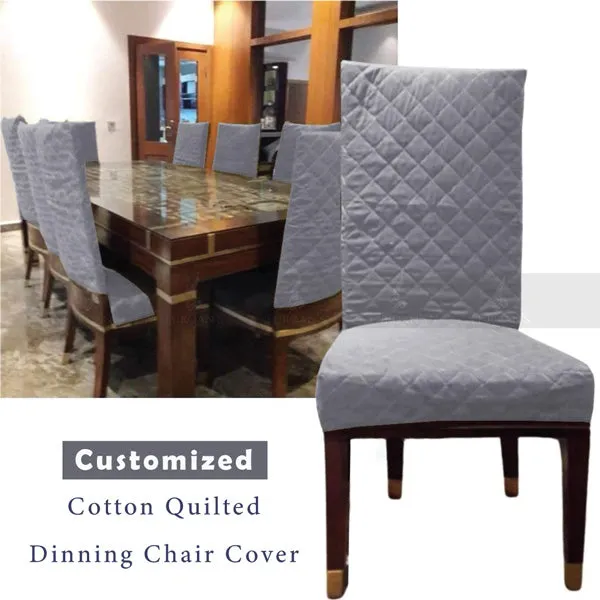 Ultrasonic Quilted Chair Cover (Grey Color)