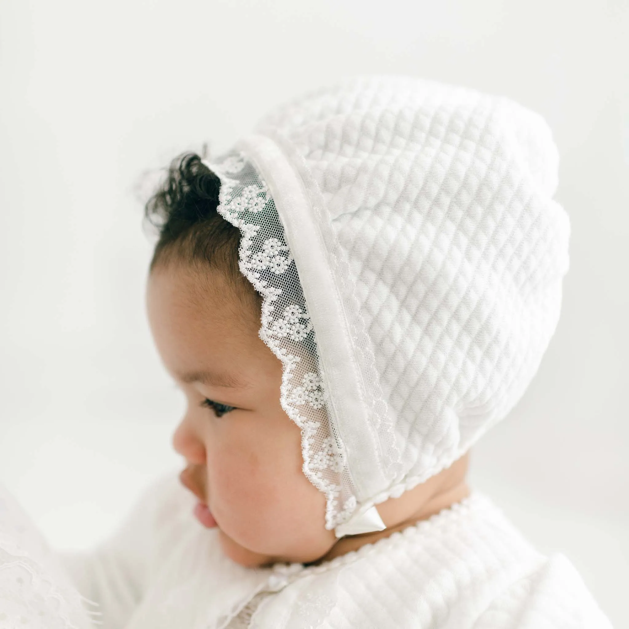 Victoria Quilted Cotton Bonnet