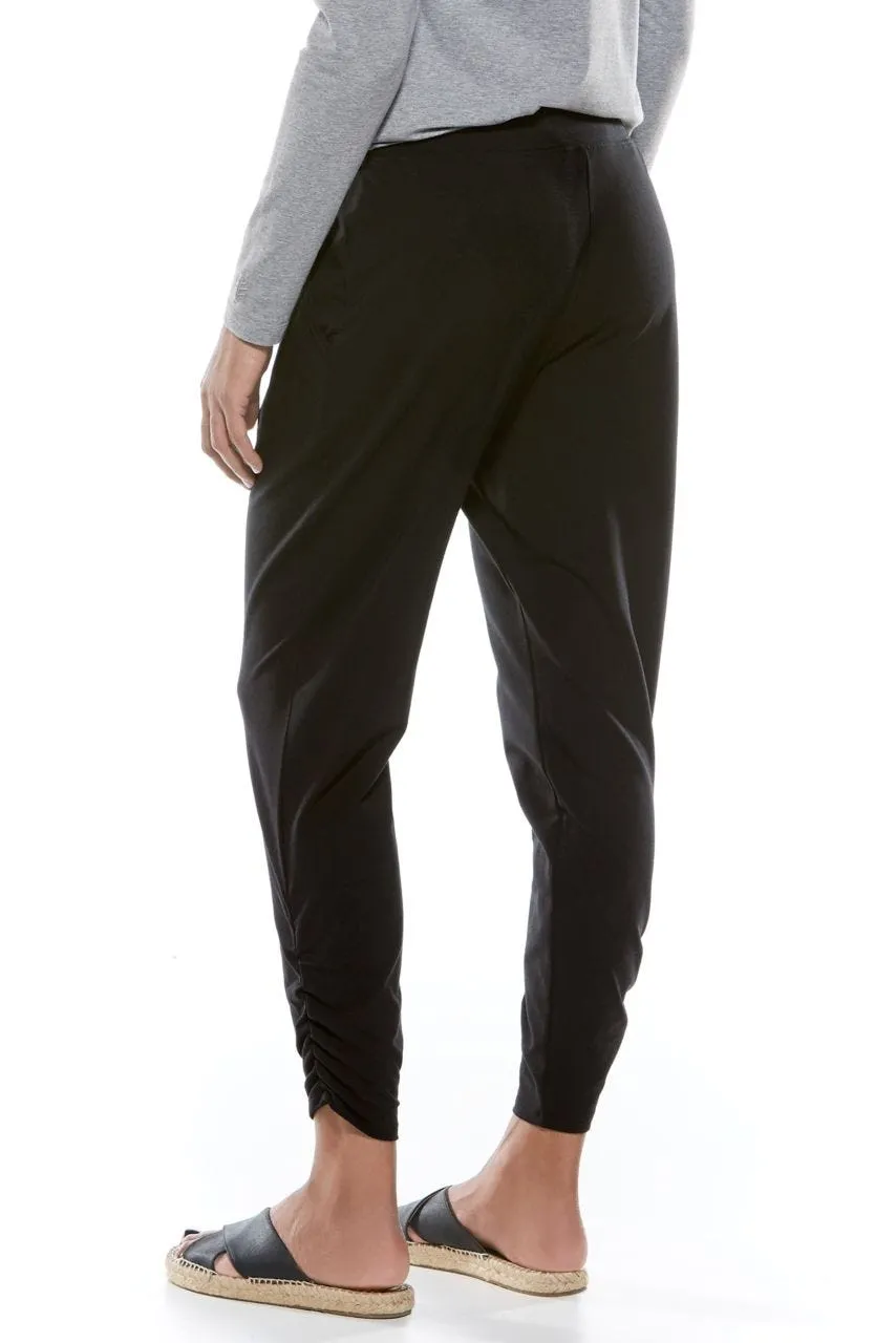 Women's Cafe Ruche Pants  |  Black