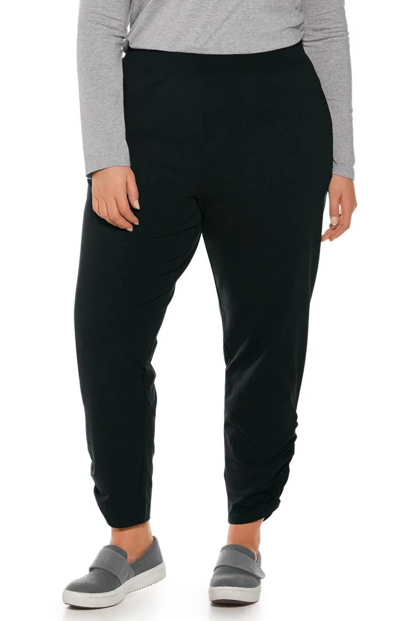 Women's Cafe Ruche Pants  |  Black