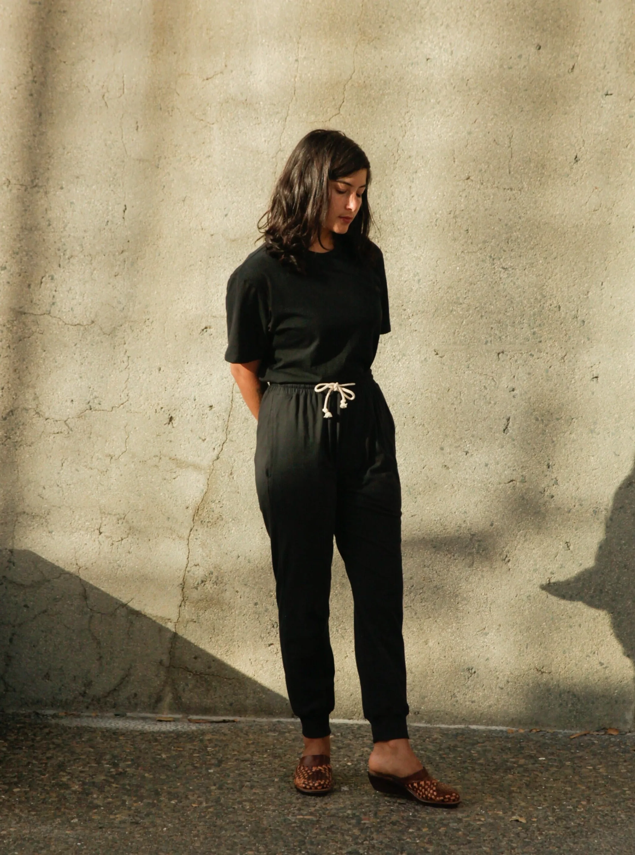 Women's Organic Jogger Pants - Black